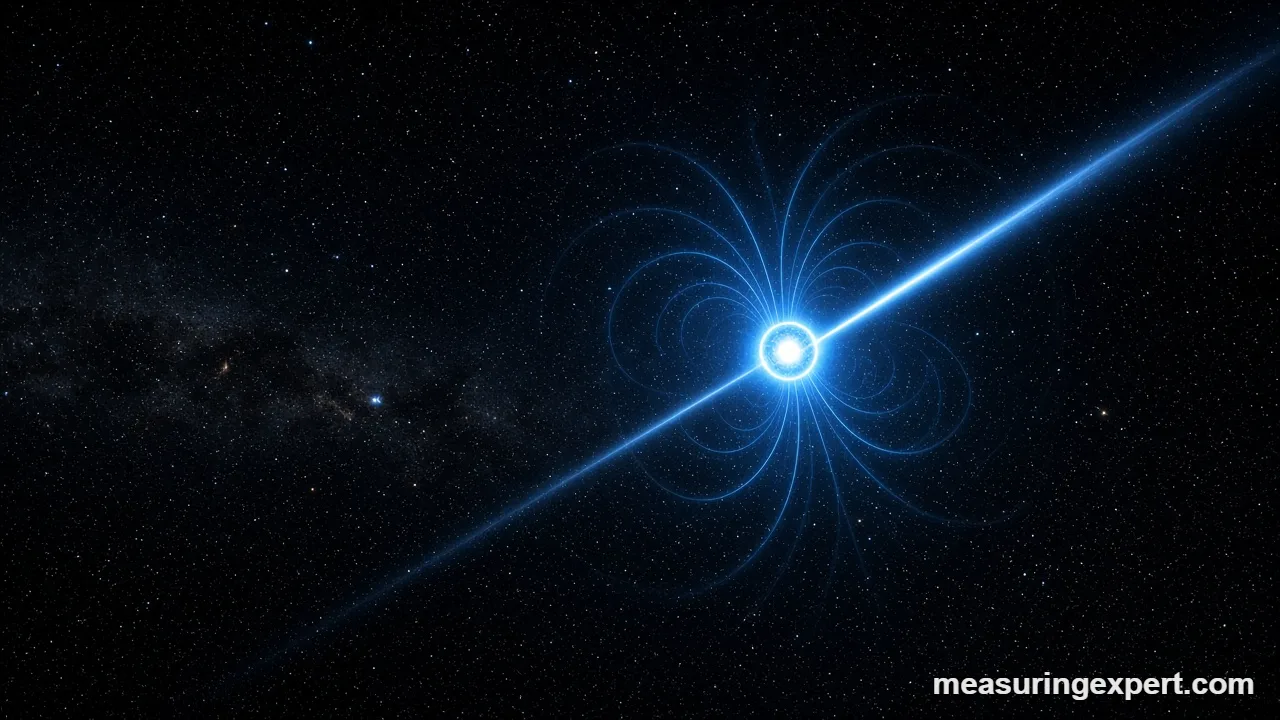 Neutron star density illustrated in space