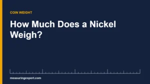 Nickel weight card showing one US nickel equals 5 grams or about 0.176 ounces