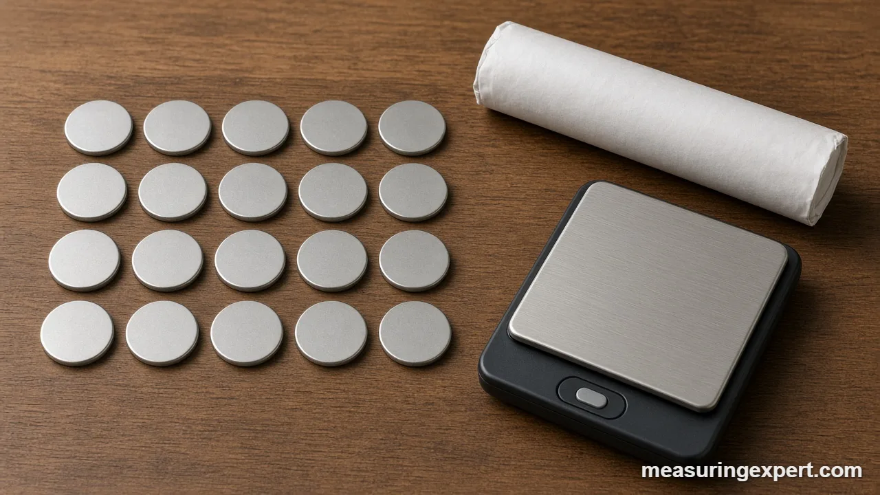 Nickels in a dollar: twenty coins counted