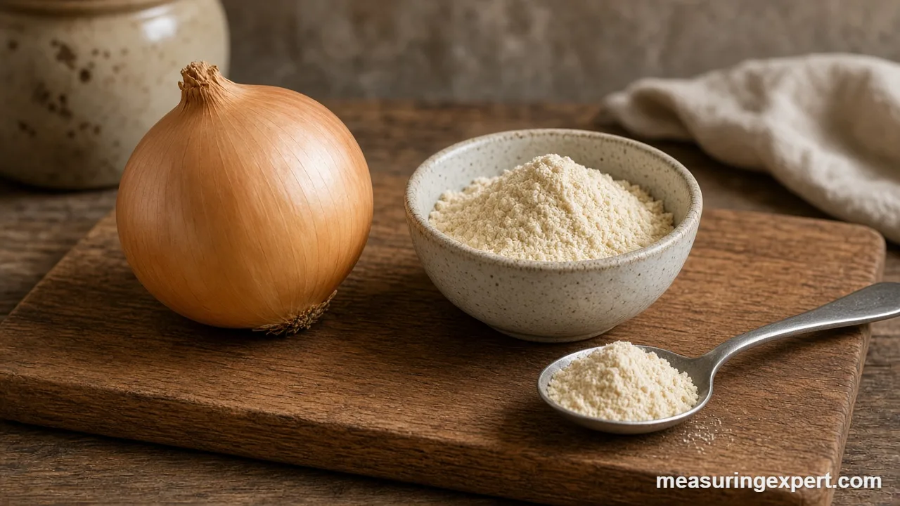 Onion powder equal to one onion