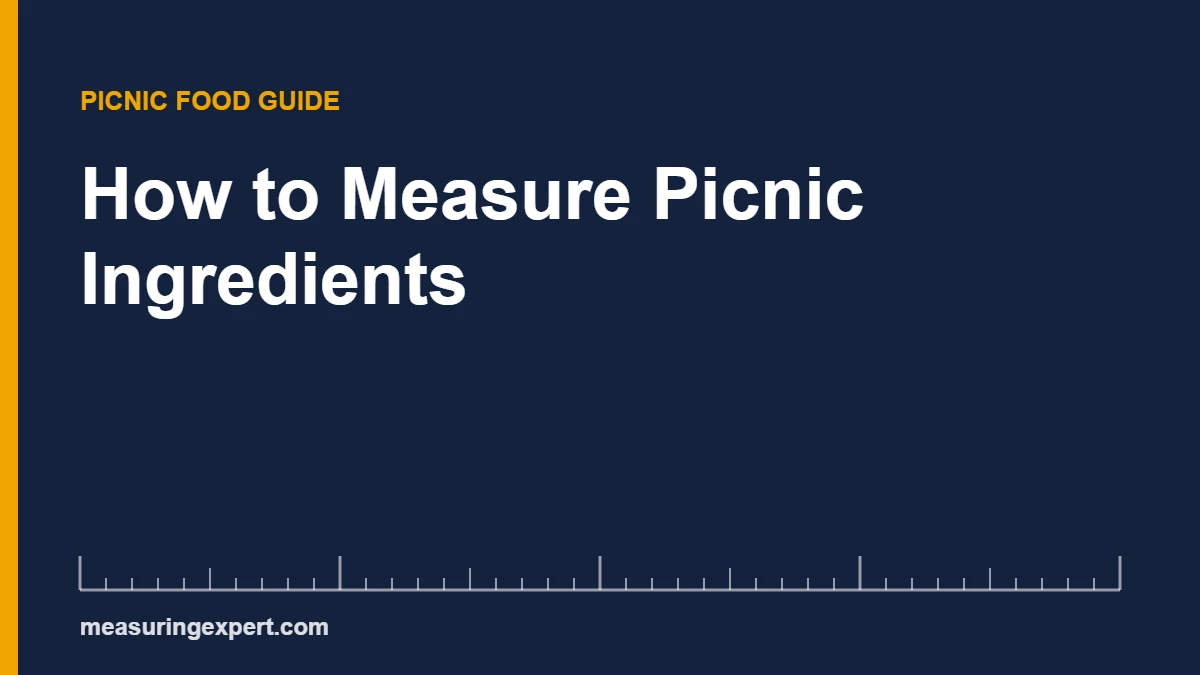 Cooler packed with ice and food to measure picnic ingredients