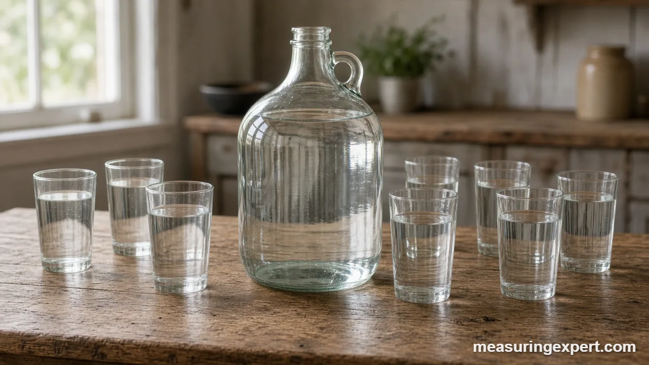 Pints in a gallon: eight pints and a gallon jug