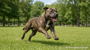 How fast a pitbull can run in a park