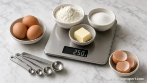 Precision in cooking with a digital scale