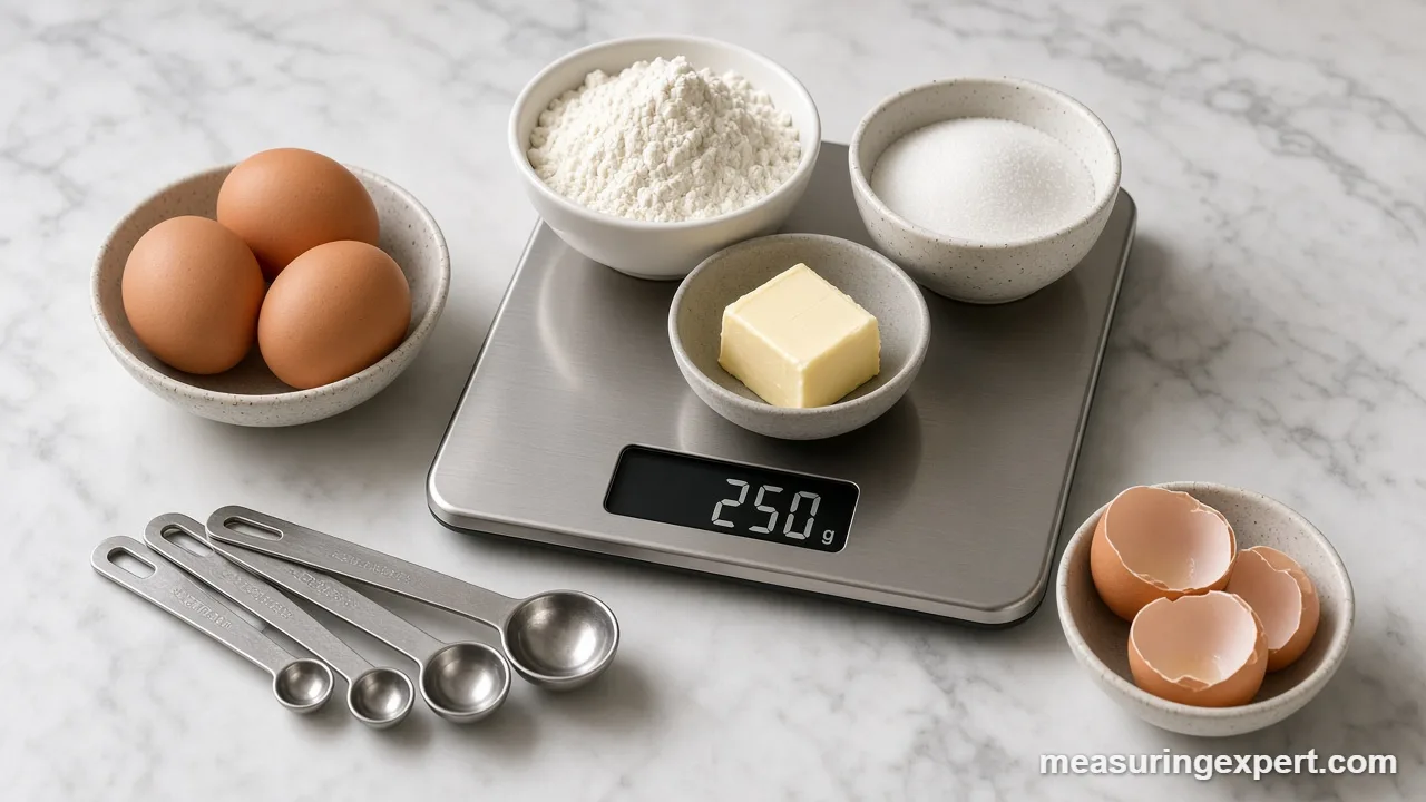Precision in cooking with a digital scale