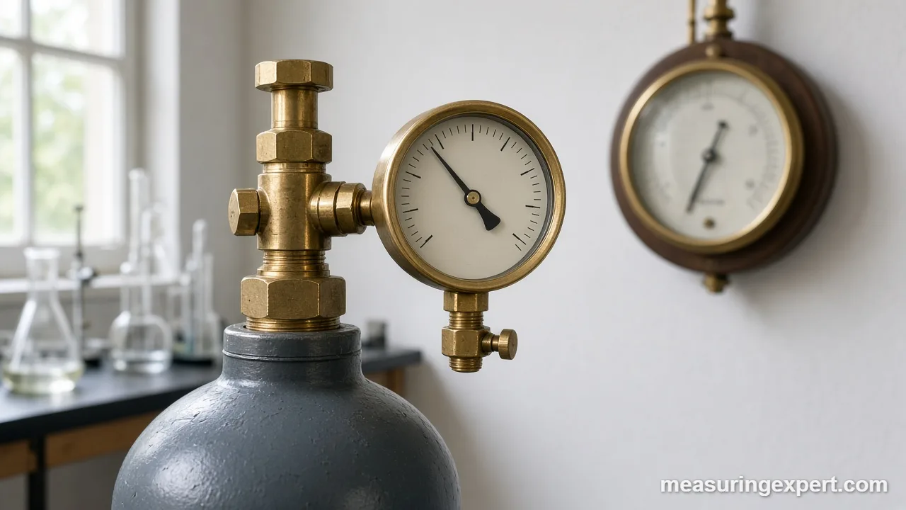 Gauge vs absolute pressure of a gas