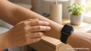 Checking resting heart rate by hand