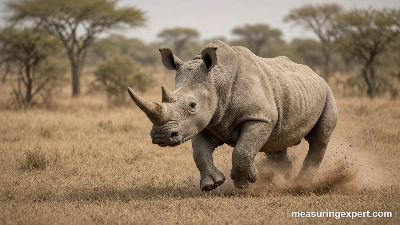 Rhino speed compared by species