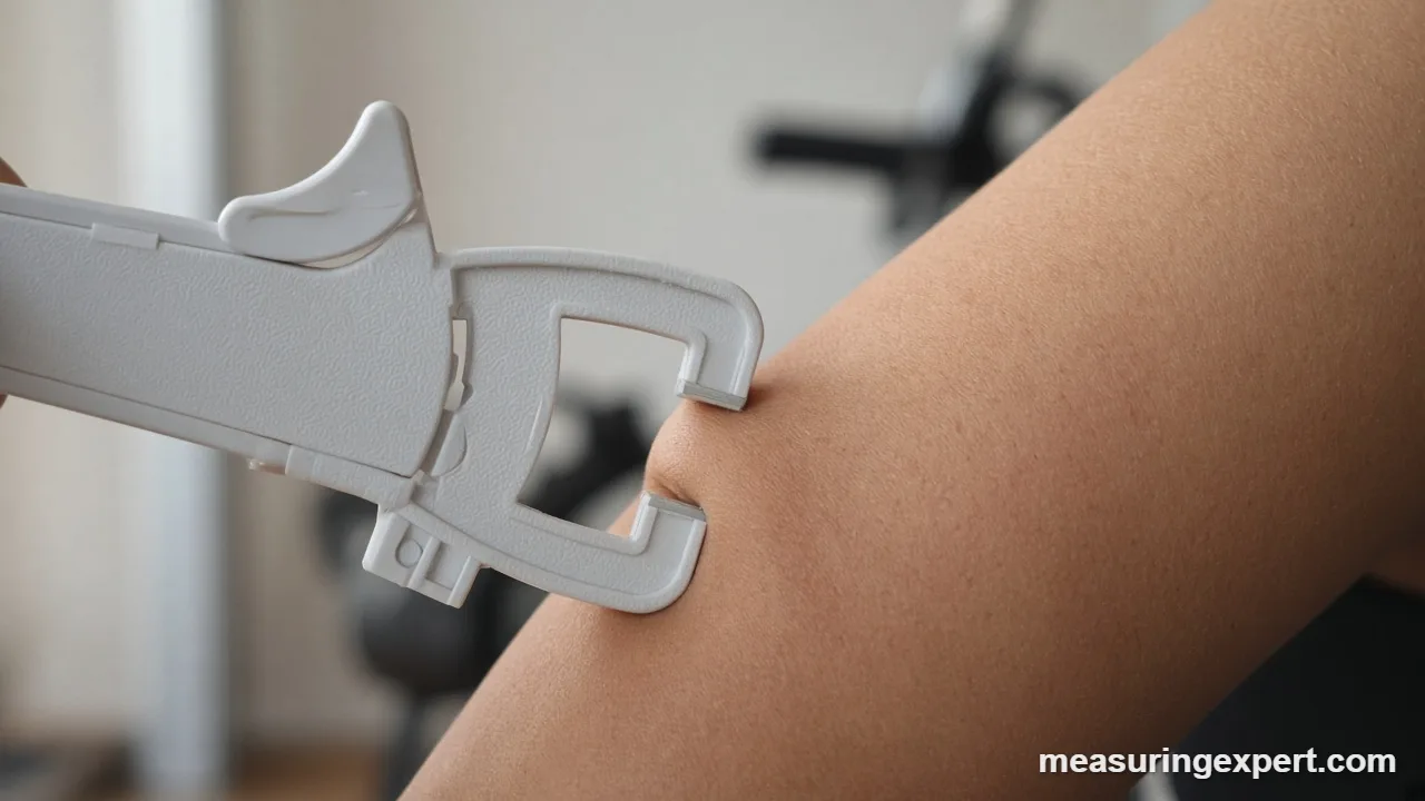 How to take a reading with skinfold calipers