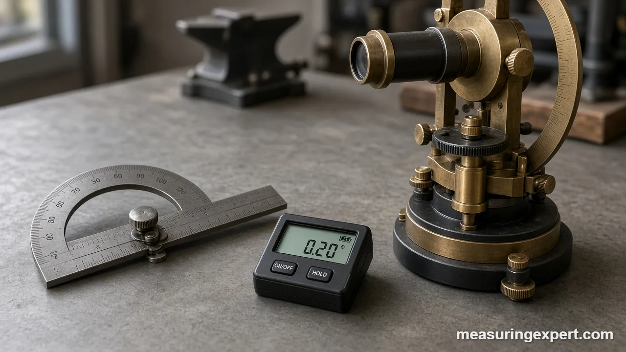 A theodolite used to read the smallest angle in arcseconds