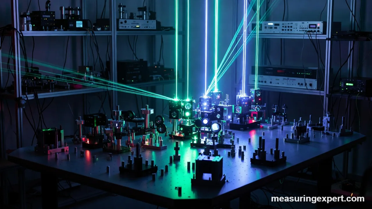 Ultrafast laser lab used to measure the smallest unit of time