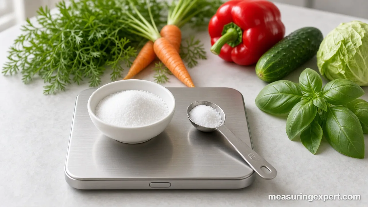 Fresh herbs and vegetables on a counter for low-sodium cooking