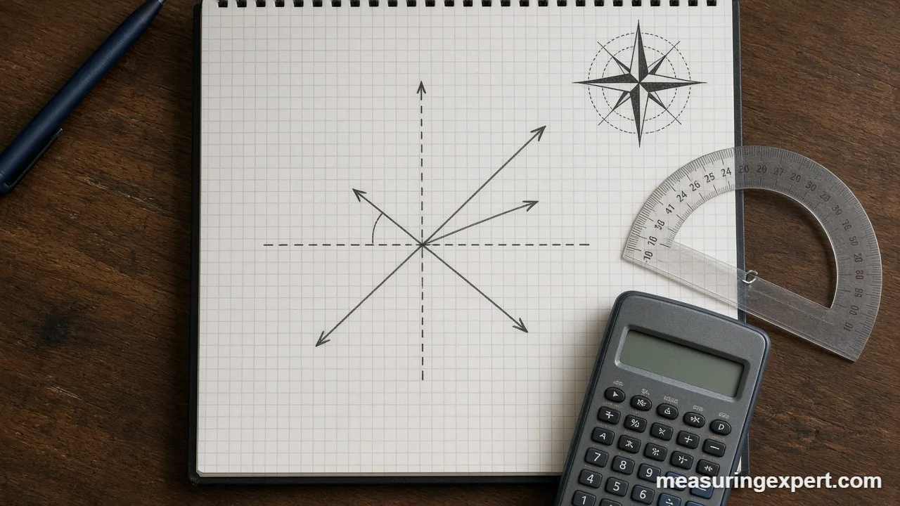 Speed and direction as a compass bearing