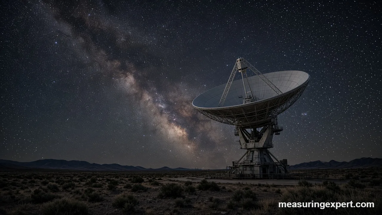 Speed in space measured by a deep space antenna