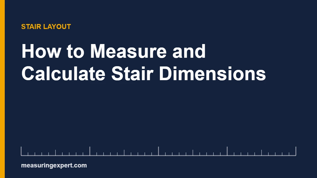 Stair dimensions example: 105 inch rise split into 14 risers of 7.5 inches
