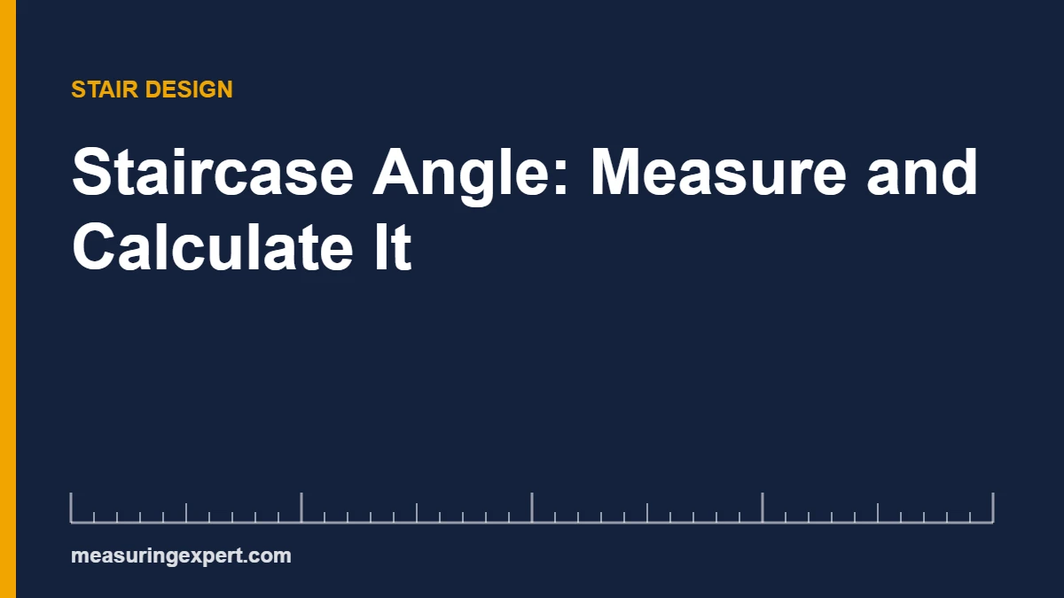 Staircase angle formula: riser height over tread depth, with a 35.75 degree example