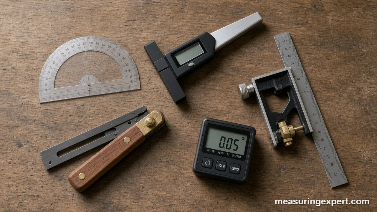 Tools for measuring angles compared