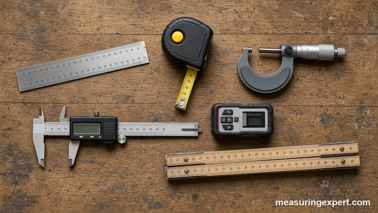 Everyday tools to measure length: rulers and tapes
