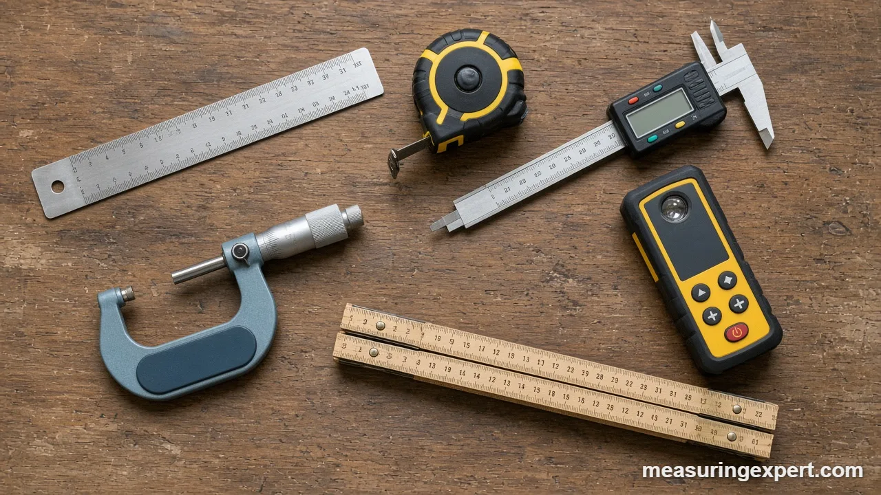 Precision tools to measure length: caliper and micrometer