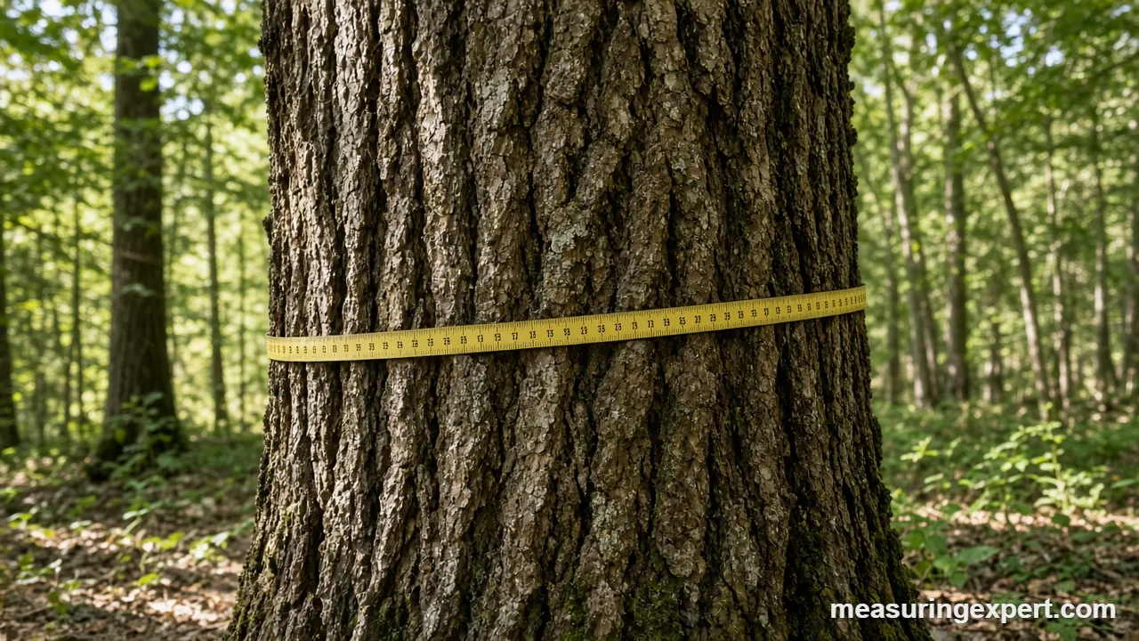 Measuring tree girth with a diameter tape