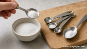 Tsp measurement: a level teaspoon