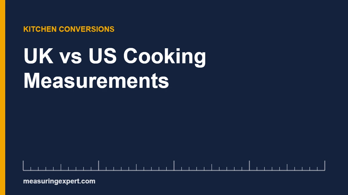 UK cooking measurements compared with US pints, fluid ounces and cups