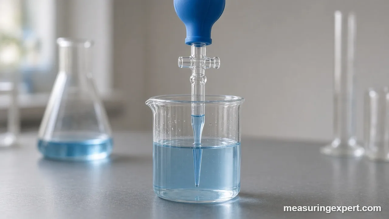 Reading the meniscus when you use a pipette