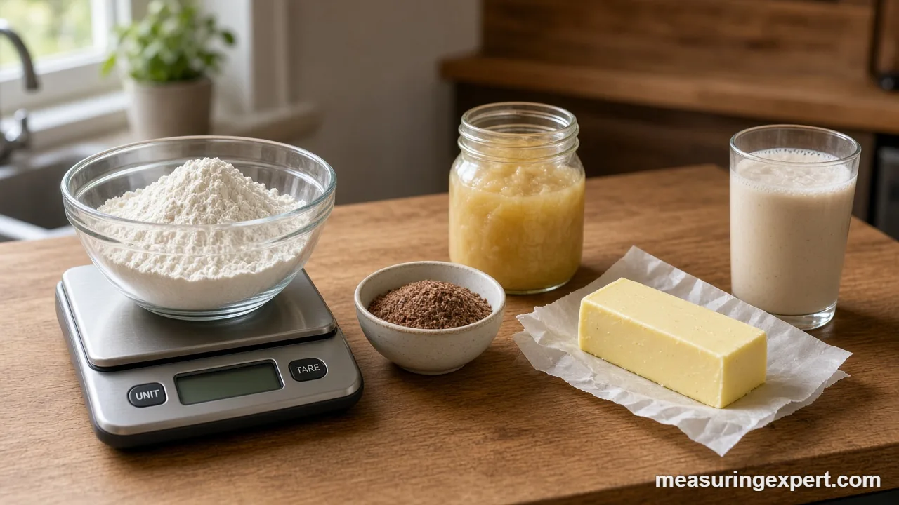 Egg, butter and milk swaps set out for vegan baking measurements