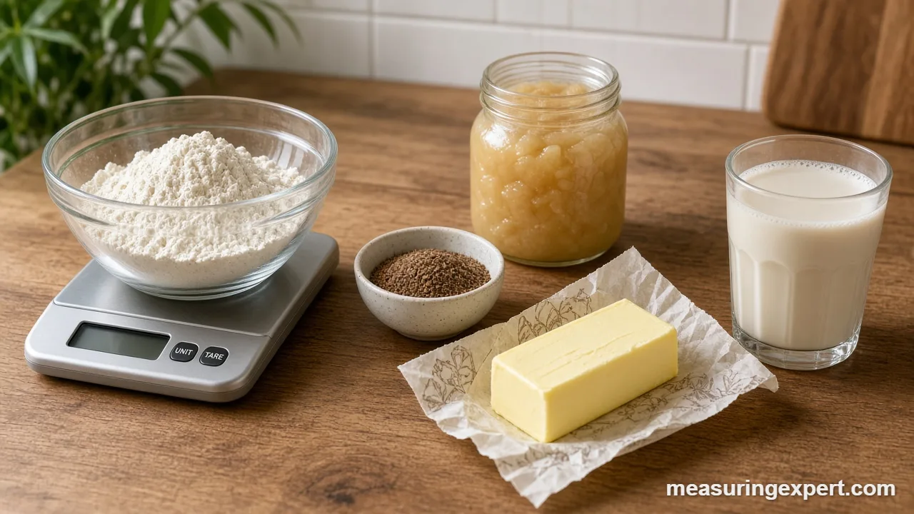 Ground flaxseed and applesauce used as egg swaps in vegan baking