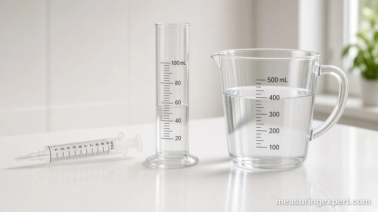 How to measure volume in mL step by step