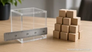 Measuring the volume of a cube with a ruler