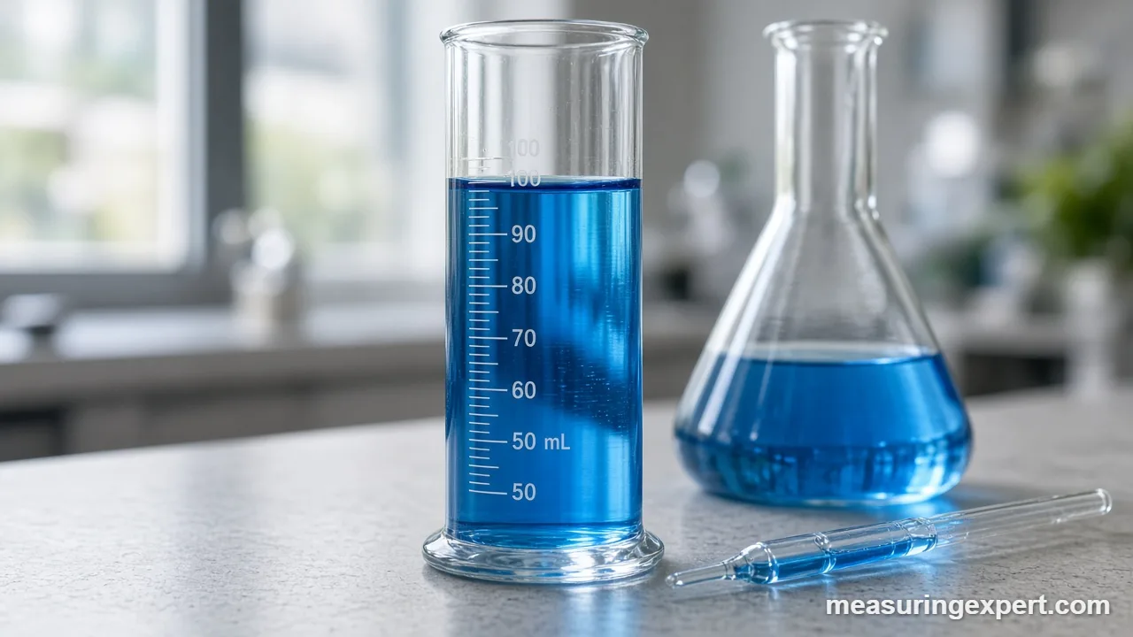 Lab glassware for the volume of a liquid