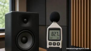 Measuring the volume of a sound with a decibel meter