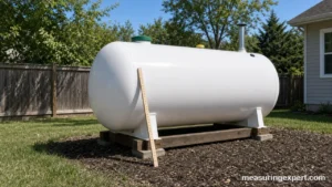 Volume of a tank lying on its side