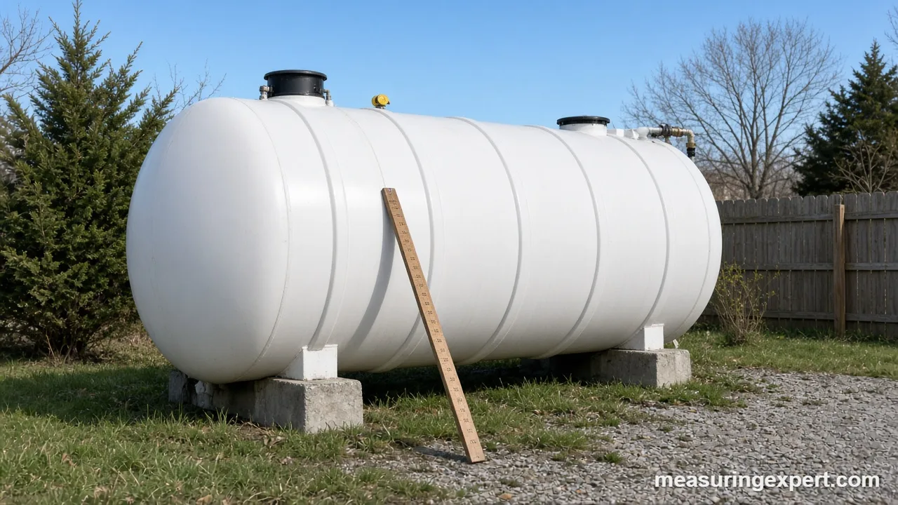 How to measure the volume of a tank step by step