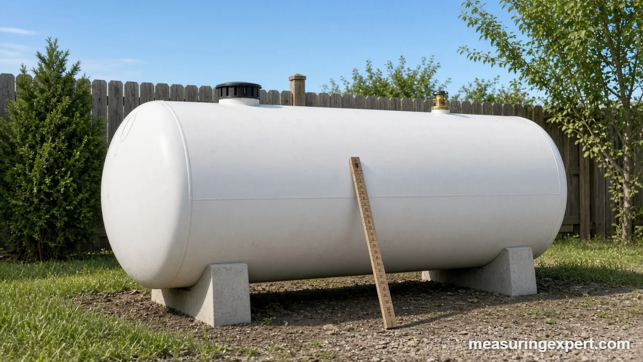 Volume of a tank standing upright
