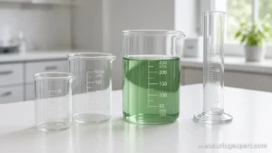Measuring volume with a beaker