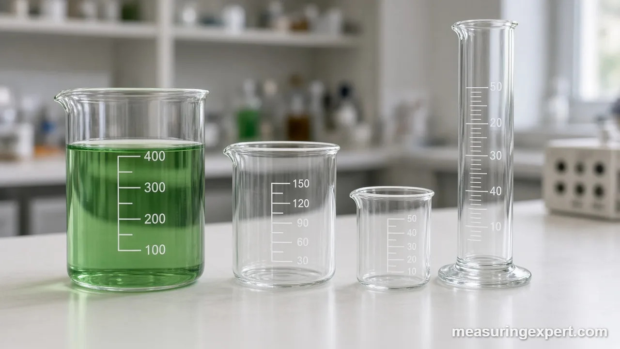 How to measure volume with a beaker