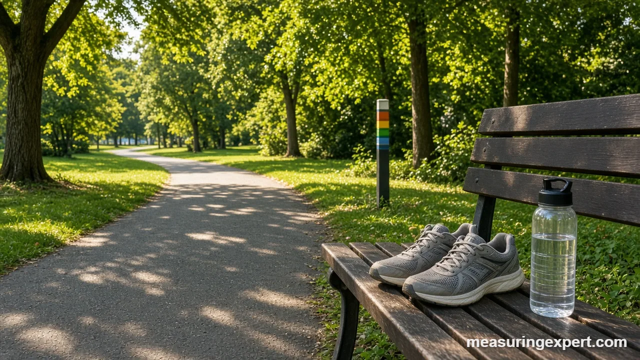 Timing your own pace to walk 5 miles
