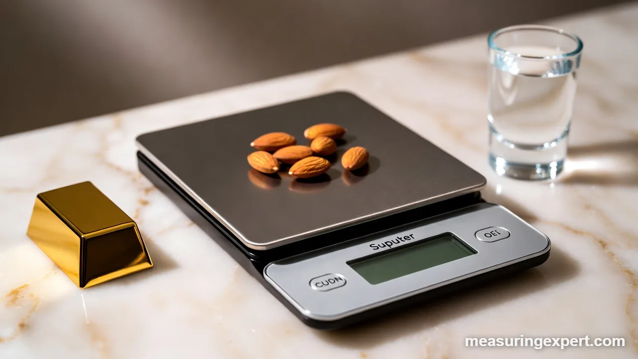 Weighing one ounce accurately on a kitchen scale