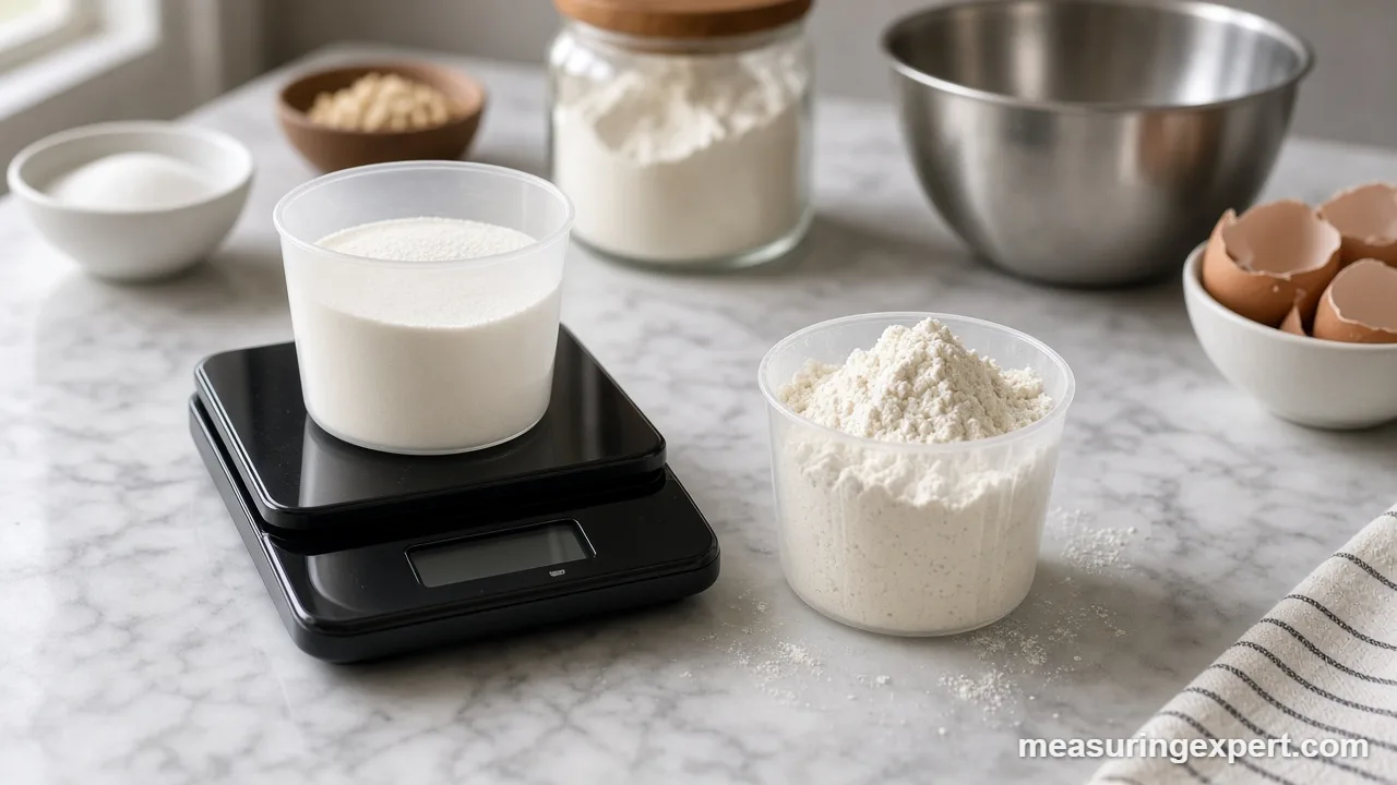 How to bake by weight step by step