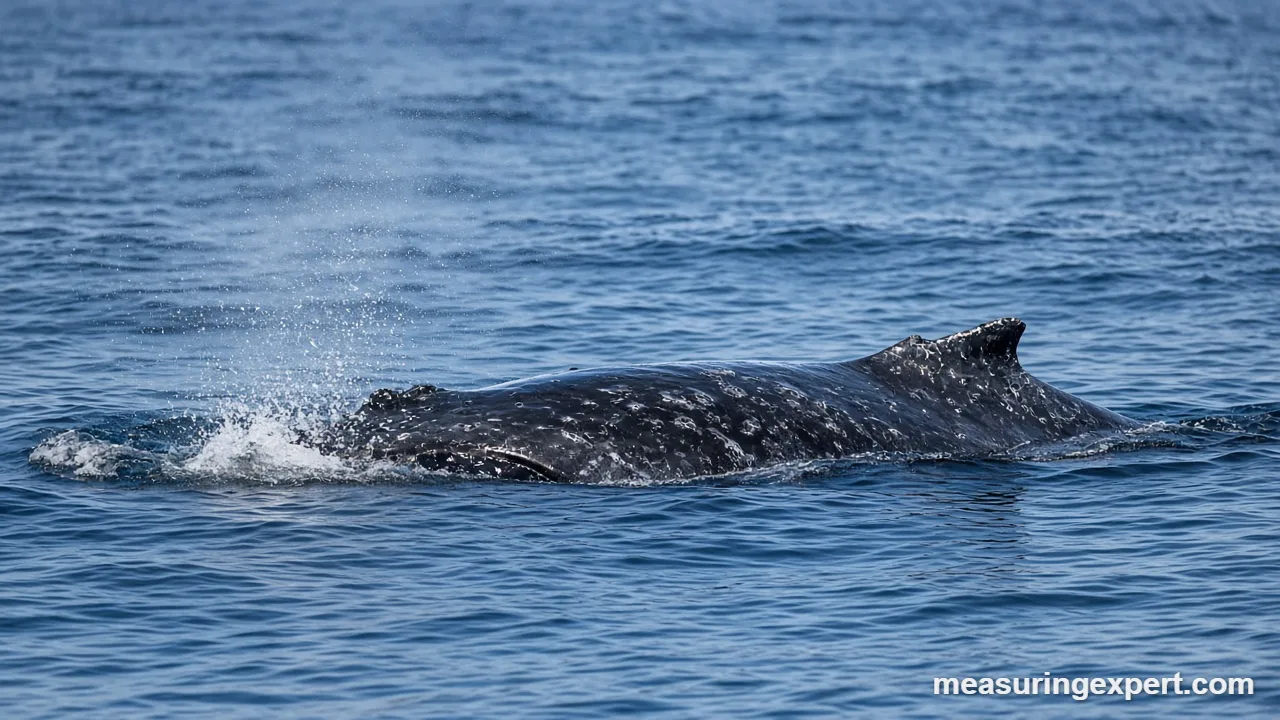 Estimating how fast whales swim from a boat