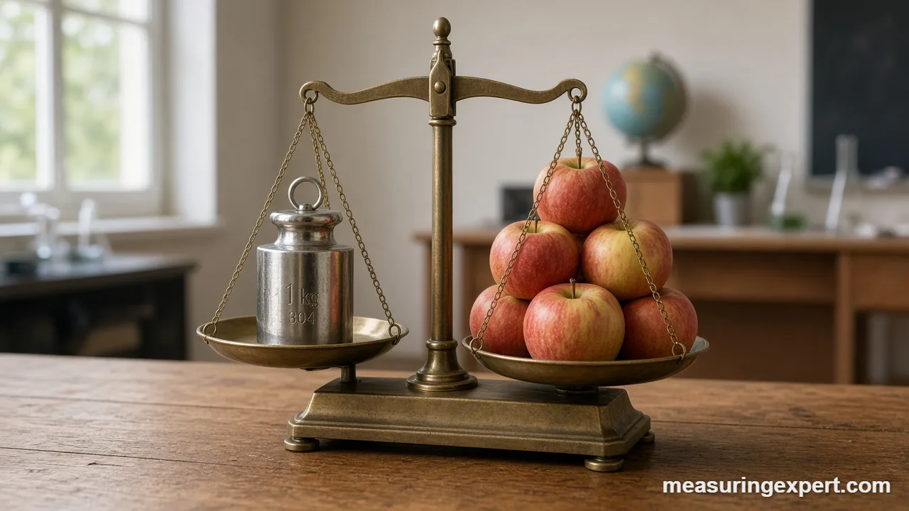 What is mass: comparing masses on a balance