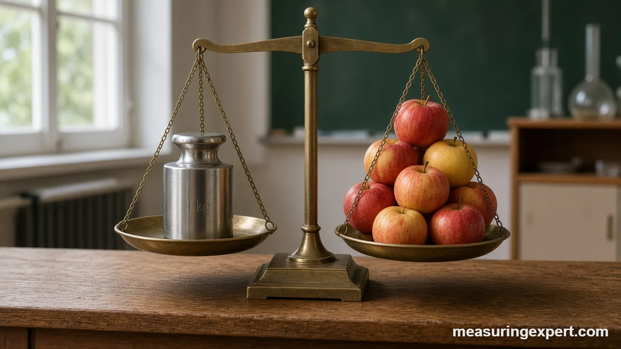 Measuring mass with a balance or scale