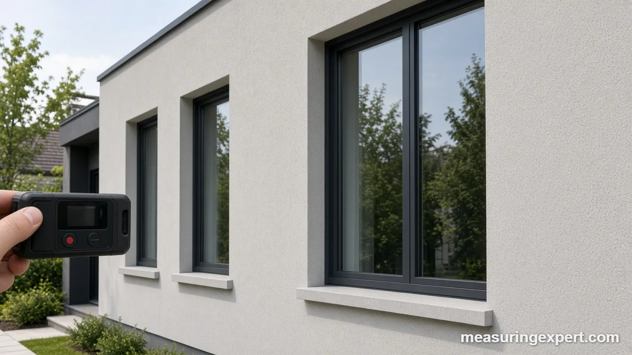 Window-to-wall ratio on a house facade
