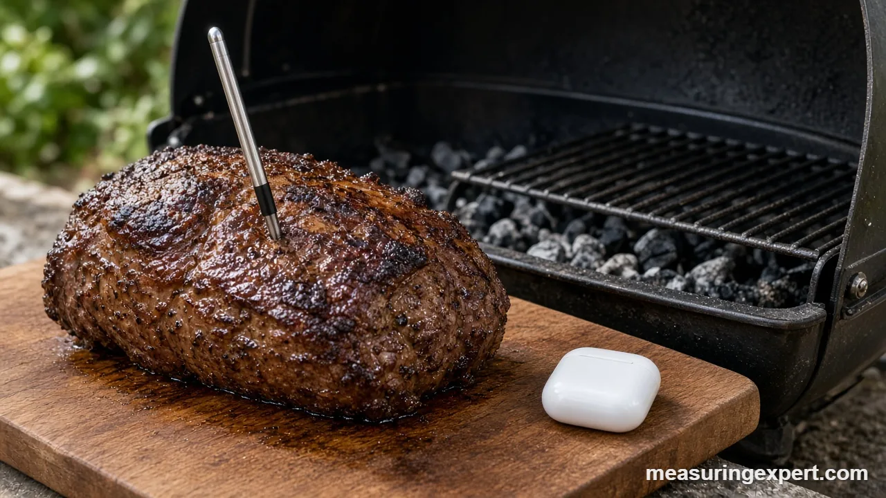 Best wireless meat thermometer probes and charging case on a kitchen counter